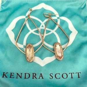 Kendra Scott Rose Gold Rose Stone Earrings.